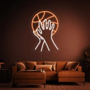 Tir De Basket-ball en Néon